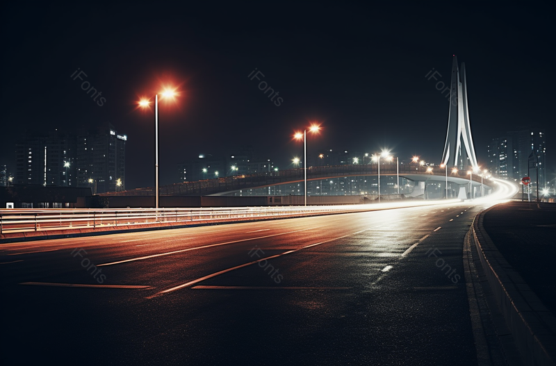 夜晚灯火通明的市区街景城市道路摄影图,高清,摄影图,摄影图片,图片大全,摄影图免费下载